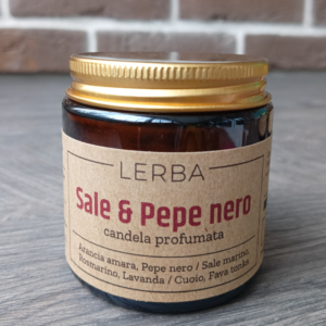 Lerba Sale & Pepe nero / Соль и Черный перец свеча ароматическая 100 г