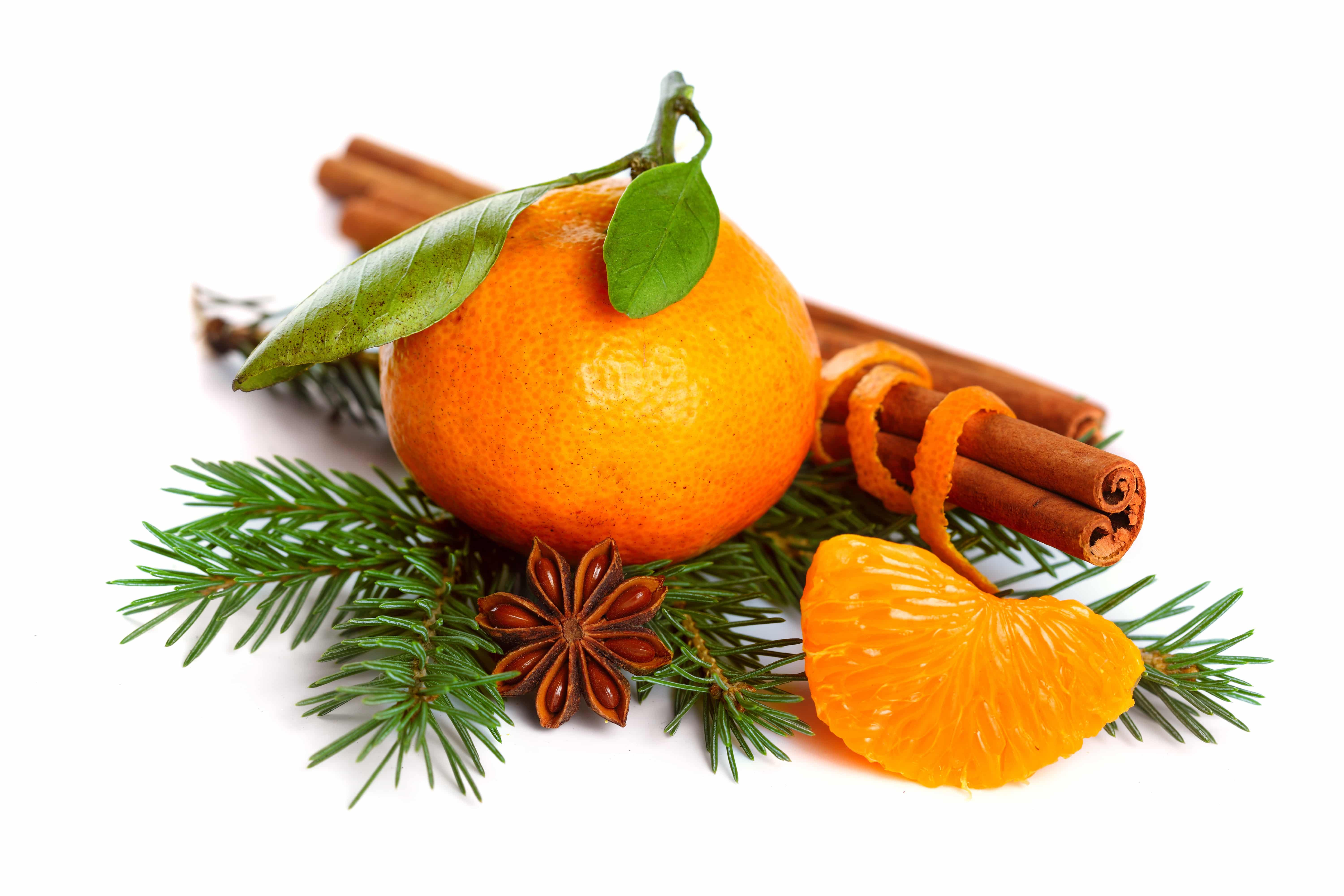 новогодние ароматы апельсин и корица