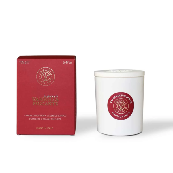 Erbario Toscano Пикантная ваниль свеча ароматизированная 30 ч (155 г)